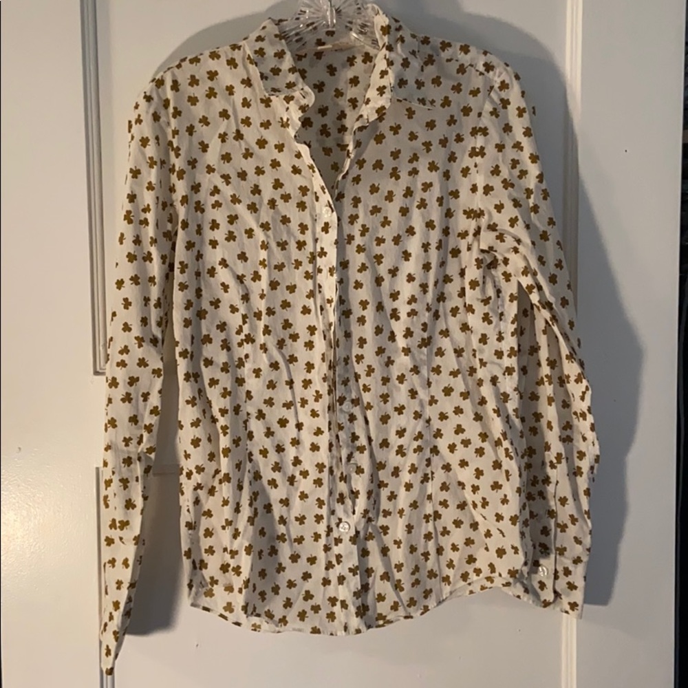Brooks Brothers Button Up with Shamrocks